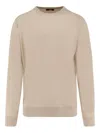Alpha Studio Crew-neck Sweater In Neutral