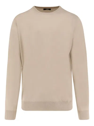 Alpha Studio Crew-neck Sweater In Neutral