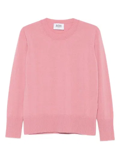 ALPHA STUDIO CREW NECK SWEATER