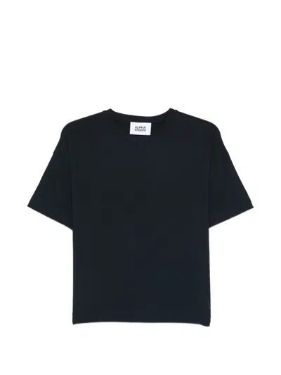 Alpha Studio Crew-neck T-shirt In Black
