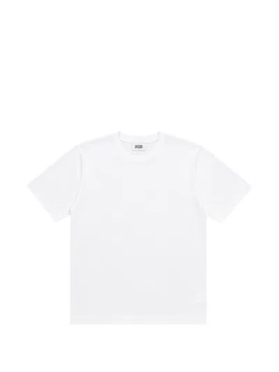 Alpha Studio Crew-neck Short-sleeve T-shirt In White