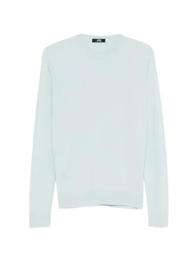 Alpha Studio Crew-neck Sweater In Blue