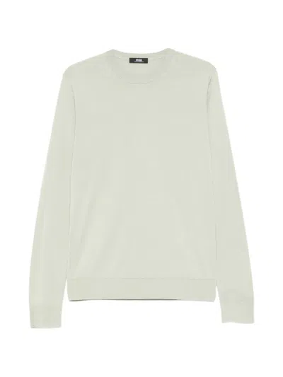 Alpha Studio Crew-neck Sweater In Green