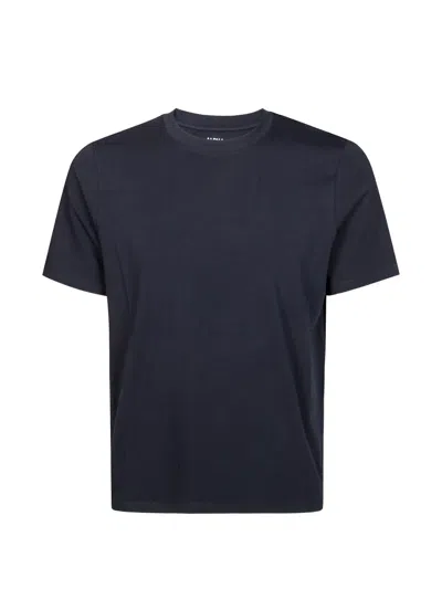 Alpha Studio Crew-neck T-shirt In Blue