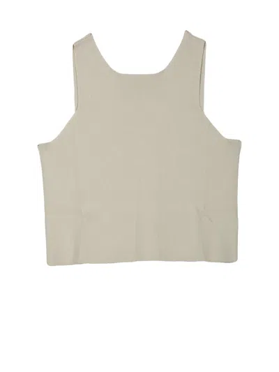 Alpha Studio Cropped Knit Top With Asymmetrical Neckline And Soft Finish In Brown