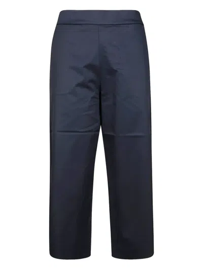 Alpha Studio Cropped Trousers In Blue