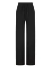 Alpha Studio Drawstring Cashmere Trousers In Black