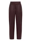 Alpha Studio Elasticated-waist Trousers In Brown