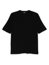 Alpha Studio Black Cotton T-shirt