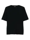 Alpha Studio Black Cotton T-shirt