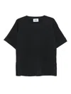 Alpha Studio Fine-knit T-shirt In Animal Print