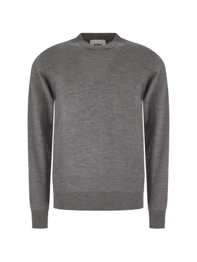 Alpha Studio Fine-knit Sweater In Gray