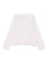 Alpha Studio Fitted Cashmere Blend Sweater In White