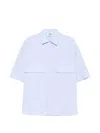 Alpha Studio Flap-pocket Shirt In Blue