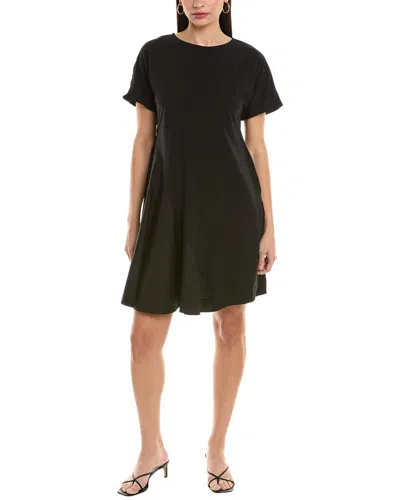 Alpha Studio Flare Panel A-line Dress In Black