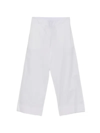 Alpha Studio Flared Trousers In White