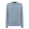 Alpha Studio Gray Cashmere Sweater In Blue
