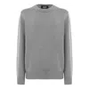 Alpha Studio Extrafine Merino Wool Sweater In Gray