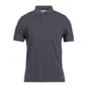 Alpha Studio Gray Cotton Polo Men's Shirt In Gray