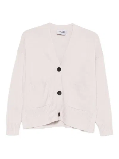 ALPHA STUDIO GREY RIBBED CARDIGAN ALPHA STUDIO