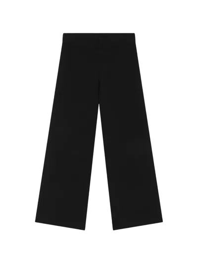 Alpha Studio High Waist Trousers In Black