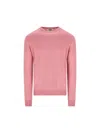 Alpha Studio Crew-neck Cashmere Sweater In Pink