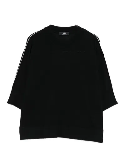 ALPHA STUDIO SUÉTER CUELLO REDONDO - NEGRO