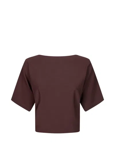 Alpha Studio Kimono Viscose Top In Brown
