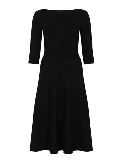 Alpha Studio Long Dress In Black
