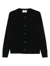 Alpha Studio Long-sleeved Buttoned Cardigan In Black