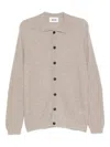 Alpha Studio Long-sleeved Cardigan In Neutral
