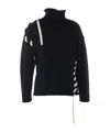 Alpha Studio Long-sleeved Sweater In Black