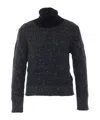 Alpha Studio Long-sleeved Sweater In Black