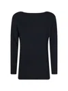 Alpha Studio Long-sleeves T-shirt In Black