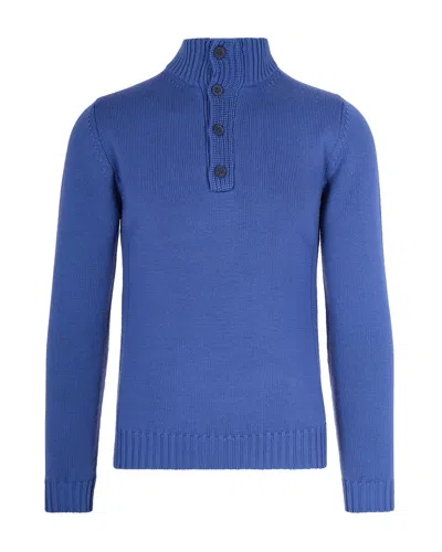 Alpha Studio Lupetto Urban Ceruleo In Blue