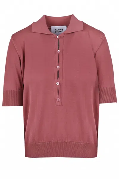 Alpha Studio - Maglia - 471108 - Rosa Antico
