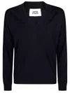 Alpha Studio Maglia Collo V Manica Lunga In Blue