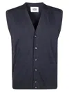 Alpha Studio Maglia Crepe Sc V In Blue