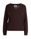 Alpha Studio Maglia In Cashmere Moro In Burgundy