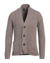 Alpha Studio Man Blazer Khaki Size 38 Merino Wool In Beige