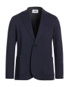 Alpha Studio Man Blazer Midnight Blue Size 44 Viscose, Polyamide, Elastane In Blue