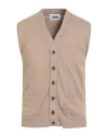 Alpha Studio Man Cardigan Beige Size 36 Cotton