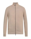 Alpha Studio Man Cardigan Beige Size 44 Cotton