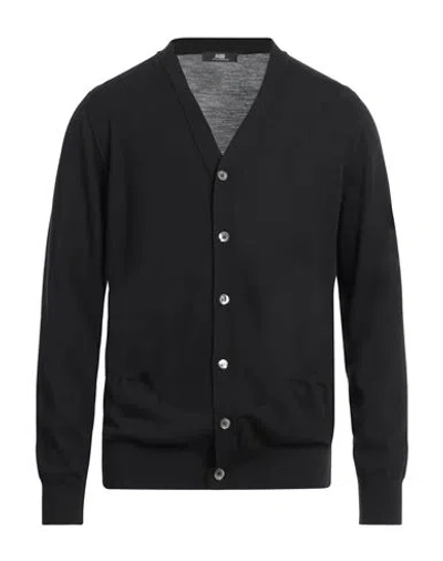 Alpha Studio Man Cardigan Black Size 38 Merino Wool