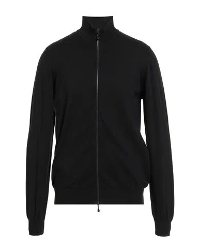 Alpha Studio Man Cardigan Black Size 40 Cotton