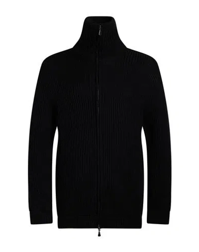 Alpha Studio Man Cardigan Black Size 40 Merino Wool