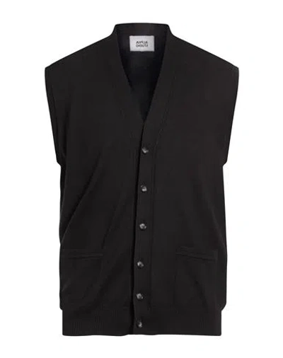 Alpha Studio Man Cardigan Black Size 42 Cotton