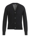Alpha Studio Man Cardigan Black Size 44 Merino Wool