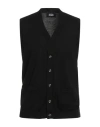 Alpha Studio Man Cardigan Black Size 46 Merino Wool