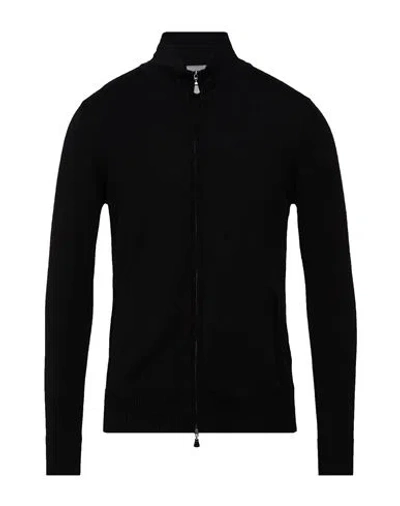 Alpha Studio Man Cardigan Black Size 48 Merino Wool